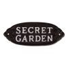 Cast Iron Secret Garden Sign