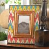 Ikat-Style Chevron Weathered-Look Photo Frame - 4x6