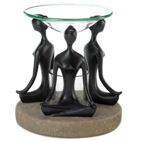 Lotus Yoga Position Oil Warmer