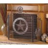 Texas Lone Star Fireplace Screen