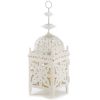 Iron Cutout Candle Lantern - 11.5 inches