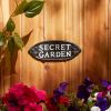 Cast Iron Secret Garden Sign