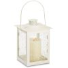 Vine Pattern Square Garden Lantern - 8 inches