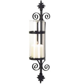 Matte Black Wall Candle Column