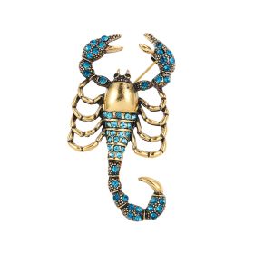 Alloy Scorpion Rhinestone Brooch