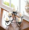 5-Candle Black Iron Centerpiece