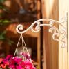 Cast Iron Plant Hanging Bracket Hook - Whitewashed