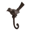 Cast Iron Bird Wall Hooks - Set of 3