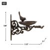 Wall-Mounted Cast Iron Scrolled Bird Feeder