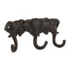 Cast Iron Elephants Wall Hooks