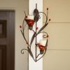 Red Calla Lily Wall Candle Holder