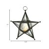 Hanging Star-Shaped Tealight Candle Lantern - 9.5 inches