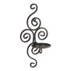 Swirls of Metal Wall Sconce Pair