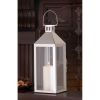 Stainless Steel Notches Lantern - 15 inches