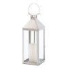 Stainless Steel Notches Lantern - 15 inches