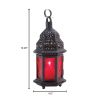 Ruby Glass Moroccan Candle Lantern - 10 inches