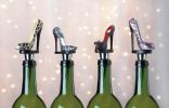 Sparkly High Heel Shoe Wine Bottle Stopper