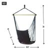 Dark Brown Recycled Cotton Garden Swing Chair