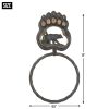 Iron Bear Paw Towel Ring with Cutout