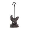 Cast Iron Rooster Door Stopper with Handle