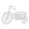 White Metal Tricycle Planter