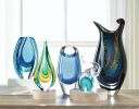 Teardrop Art Glass Sculpture - 9 inches