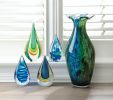 Teardrop Art Glass Sculpture - 9 inches