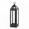 Dark Gray Sleek Candle Lantern - 13 inches