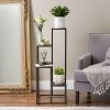 Four-Tier Modern Black Metal Plant Stand or Display Unit