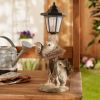 Friendly Squirrels Welcome Solar Garden Light