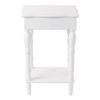 Carved White Side Table