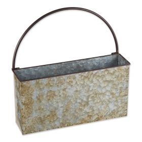 Rectangle Galvanized Metal Wall Planter