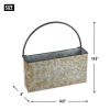 Rectangle Galvanized Metal Wall Planter