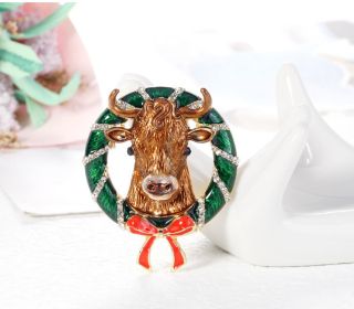 Christmas Animal Deer Alloy Fashion Brooch