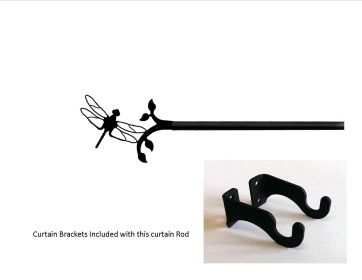 Dragonfly Curtain Rod - SM (Hardware is INCLUDED) (Hardware is INCLUDED)