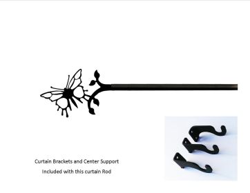 Butterfly Curtain Rod - XL (Hardware is INCLUDED)