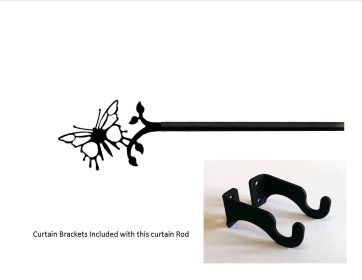 Butterfly Curtain Rod - SM (Hardware is INCLUDED) (Hardware is INCLUDED)