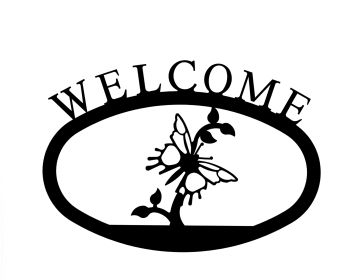 Butterfly - Welcome Sign Small