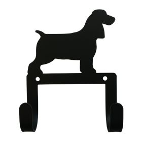 Spaniel Leash and Collar Wall Hook