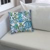 SCHOOLING FISH Aqua Jumbo -Zippered Pillow Cover with Insert