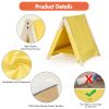 Pet Tent; Cat Tent for Indoor Cats; Wooden Cat House for small Pets; Yellow