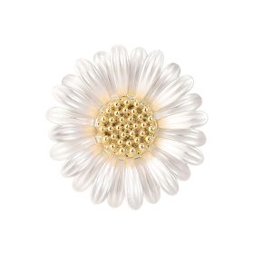 Simple Small Daisy Brooch Female Anti-lost Pin