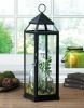 Tall Black Modern Candle Lantern - 25 inches