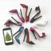 Pink Rose High Heel Shoe Phone Holder