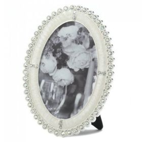 Oval Rhinestone Photo Frame - 4x6