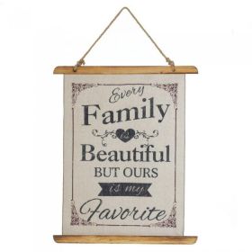 Linen Wall Art - Every Family is Beautiful