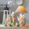 Ivory Coral Table Lamp with Fabric Shade