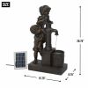 Kids with Water Pump Solar Garden Fountain