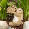 Mother and Baby Bunny Figurine