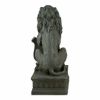 Lion with Shield Garden Statue